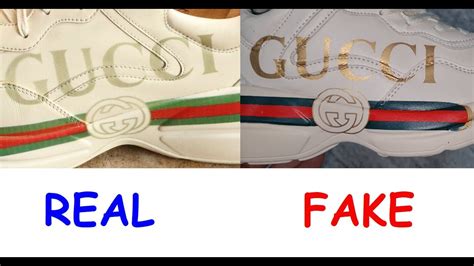 gucci rhyton fake vs real|gucci rhyton shoes gg pattern.